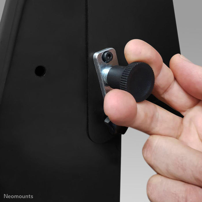 Neomounts NM-HUB2LIFT zilver mobiele gemotoriseerde trolley voor 50 inch Microsoft Hub 2S(X), in hoogte verstelbaar - Zwart