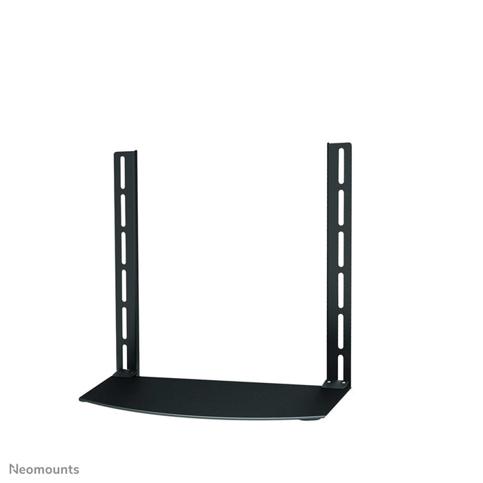 Neomounts AV-steun, model NS-SHELF100 is ideaal voor het plaatsen van AV-apparatuur onder flat screen steunen.