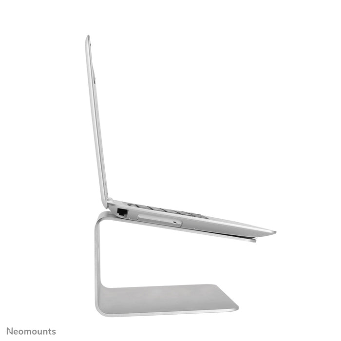 Neomounts NSLS050 is een 360 graden draaibare bureaustandaard voor een notebook.