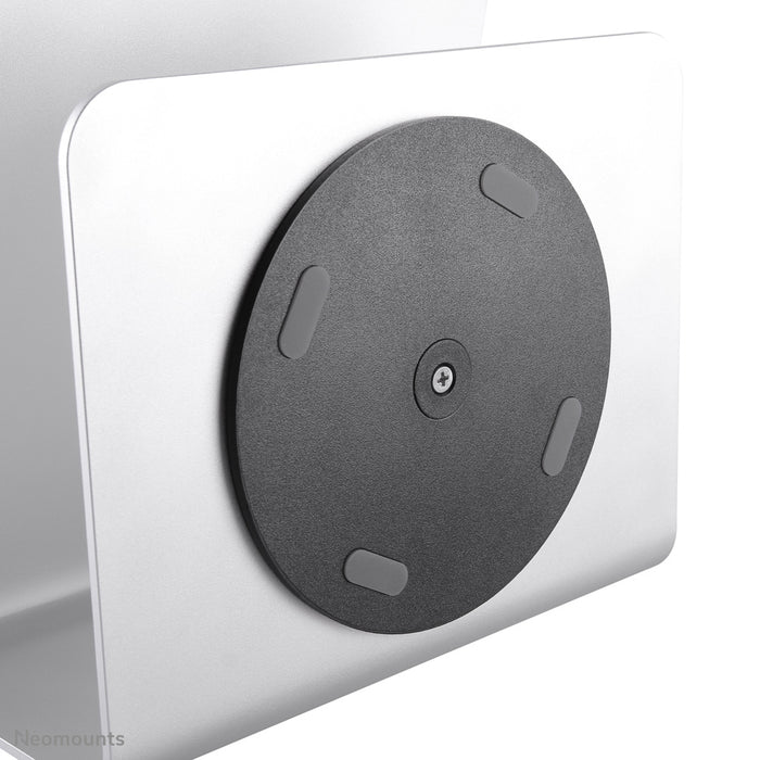 Neomounts NSLS050 is een 360 graden draaibare bureaustandaard voor een notebook.