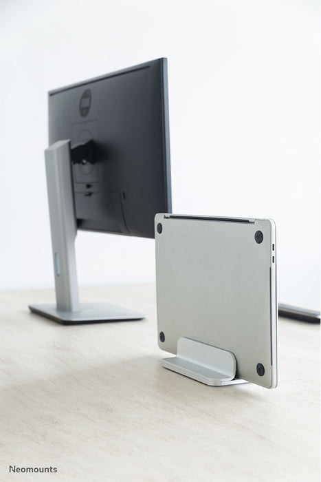 Neomounts verticale laptop standaard - Zilver