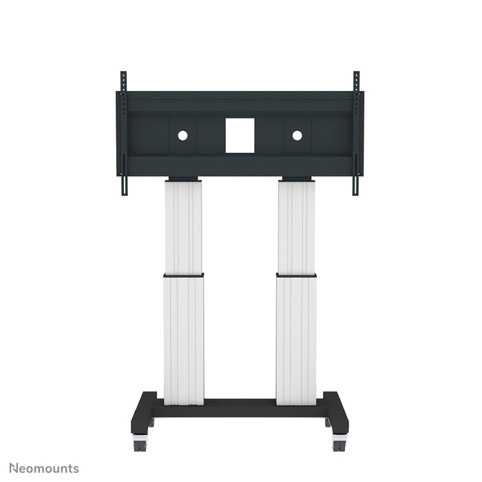 Neomounts PLASMA-M2600 zilver is een elektrisch in hoogte verstelbare trolley voor flat screens t/m 120 inch (305 cm).