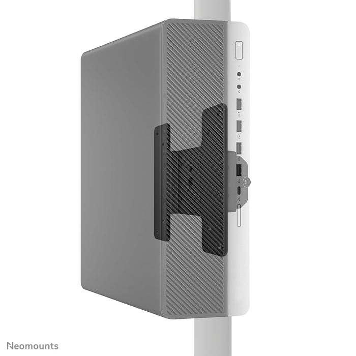 Neomounts Met deze thin client houder, model THINCLIENT-05, monteert u een thin client eenvoudig op een monitor arm.