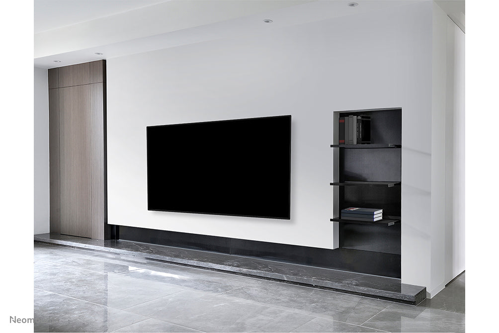 Neomounts WL30-550BL18 vlakke wandsteun voor 43-86 inch schermen - Zwart