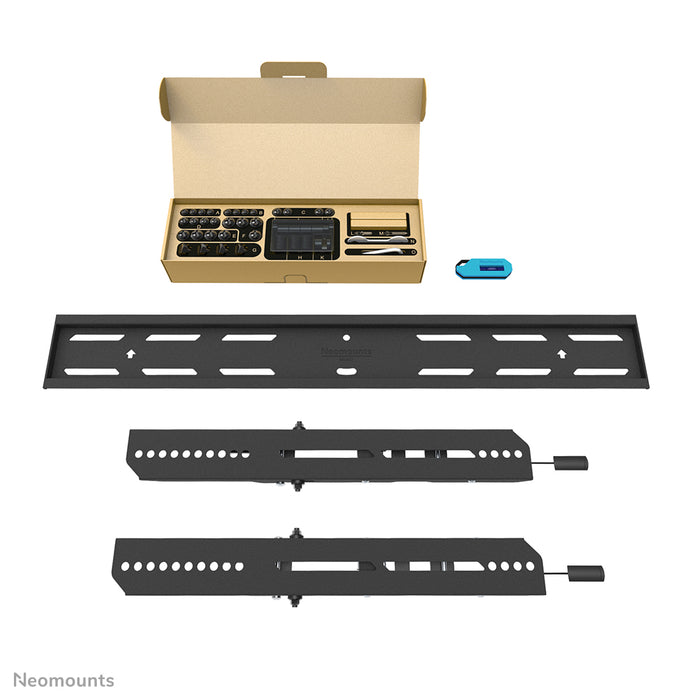 Neomounts WL30S-850BL16 vlakke wandsteun voor 40-82 inch schermen - Zwart
