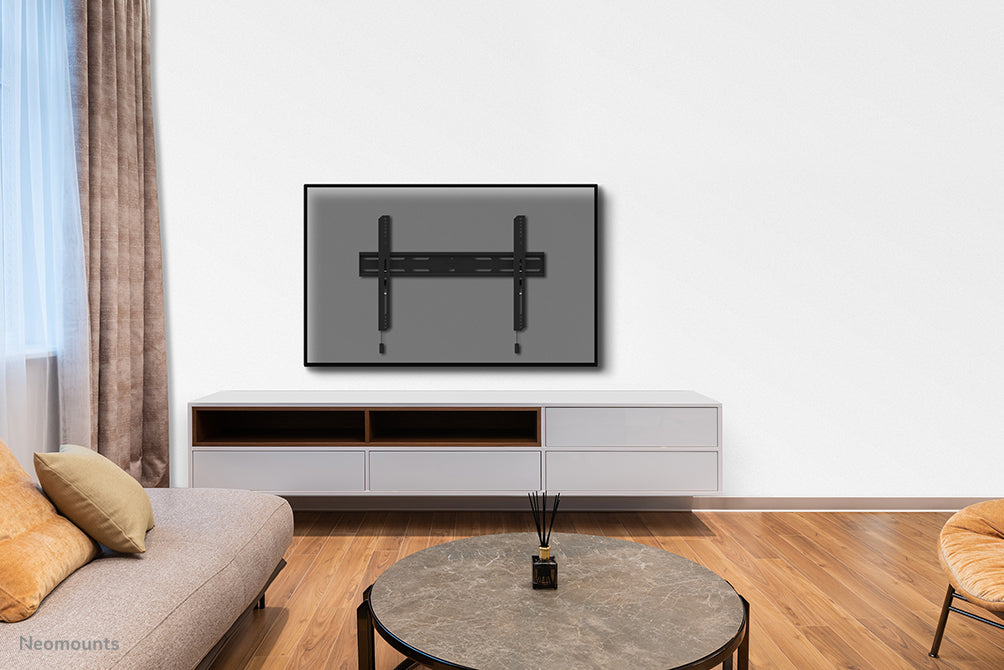 Neomounts WL30S-850BL16 vlakke wandsteun voor 40-82 inch schermen - Zwart
