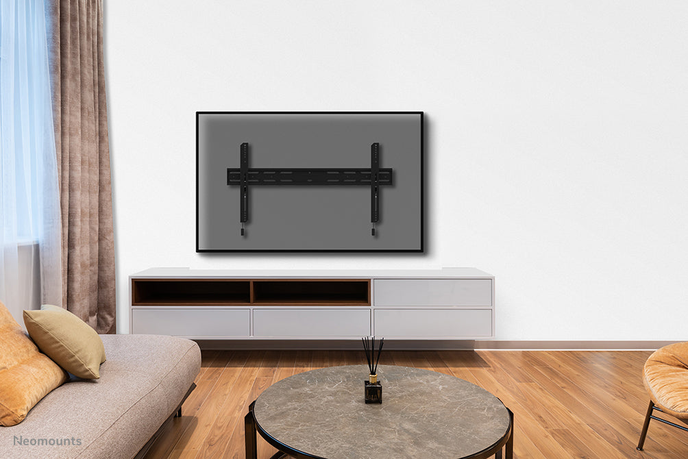 Neomounts WL30S-850BL18 vlakke wandsteun voor 43-86 inch schermen - Zwart