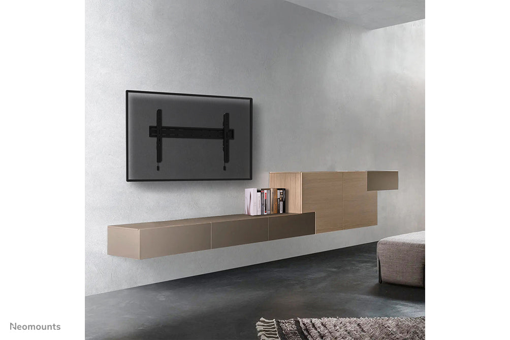 Neomounts WL30S-850BL18 vlakke wandsteun voor 43-86 inch schermen - Zwart