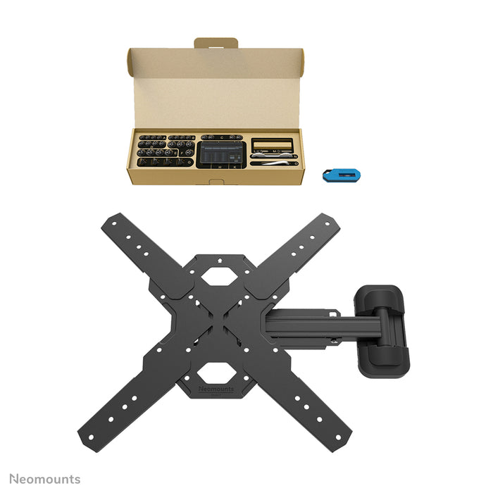 Neomounts WL40S-840BL14 full motion wandsteun voor 32-65 inch schermen - Zwart