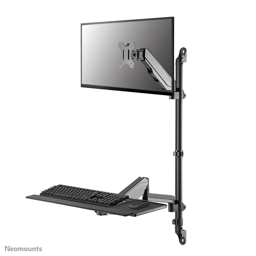 Neomounts WL90-325BL1 Zit-sta werkstation wand 17-32" - gasveer – productaanzicht