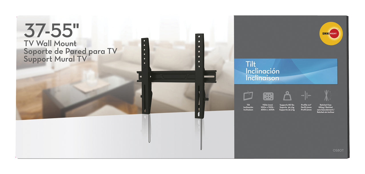 Platte TV-beugel voor maximaal 42"