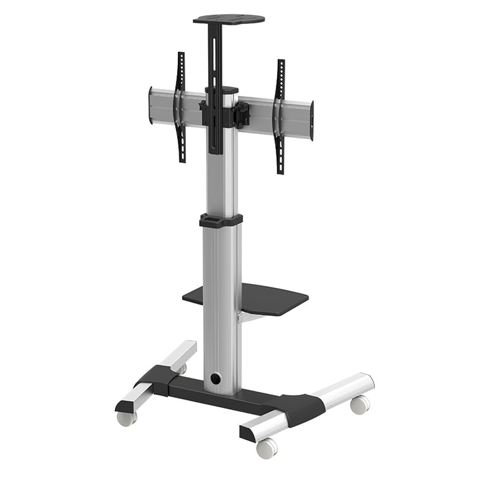 Wolff Mount TV stevige verrijdbare vloersteun |Universeel |Aluminium |Schermen tot 70 inch |Hoogte 210cm