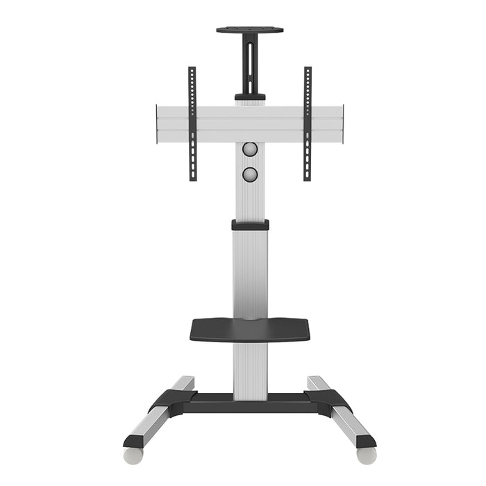 Wolff Mount TV stevige verrijdbare vloersteun |Universeel |Aluminium |Schermen tot 70 inch |Hoogte 210cm