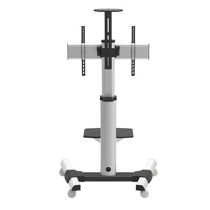 Wolff Mount TV stevige verrijdbare vloersteun |Universeel |Aluminium |Schermen tot 70 inch |Hoogte 210cm