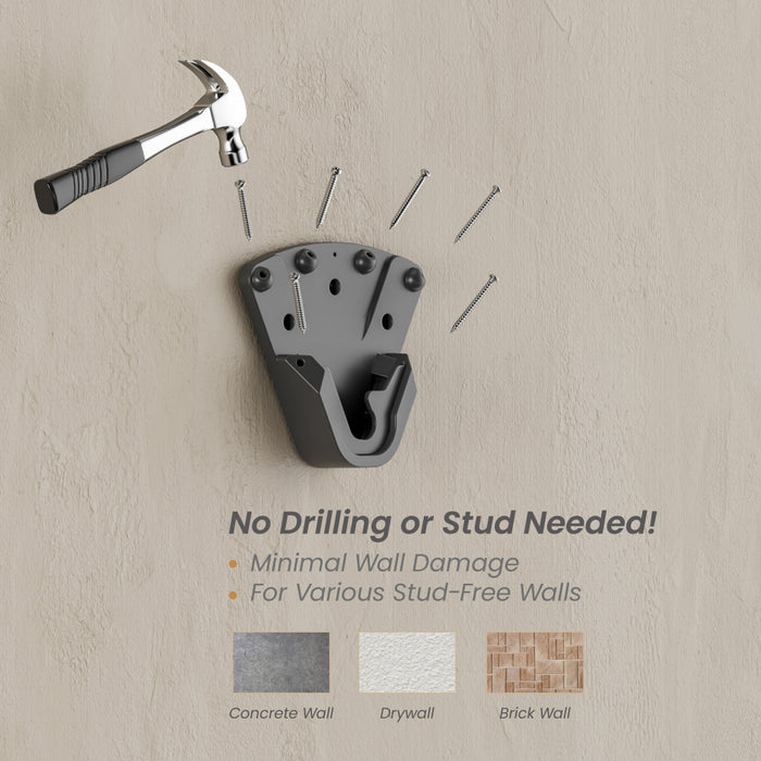 Wolff Mount TVB-146 – Afneembare TV Muurbeugel voor Buiten en Gipsmuren | 32-75 inch | 75 kg | Non-VESA