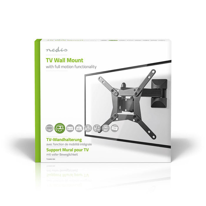Full Motion TV Wall Mount | 10 - 32" | Max. 30 kg |