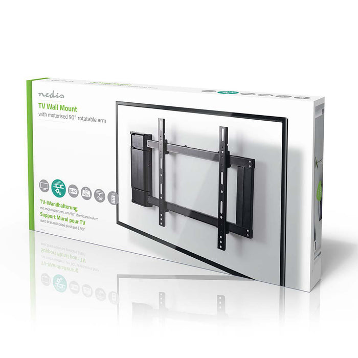 Elektrische TV-Muurbeugel 32-60" | Max. 40 kg | Draaihoek van 90° | Afstandsbediening