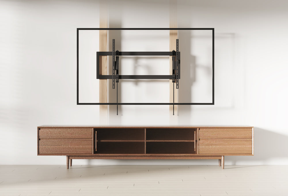 Schuif- draai en kantelbare TV beugel voor schouw montage 55-105 inch en 80 kilo