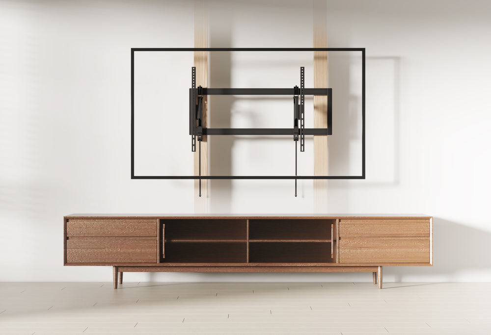Schuif- draai en kantelbare TV beugel voor schouw montage 55-105 inch en 80 kilo