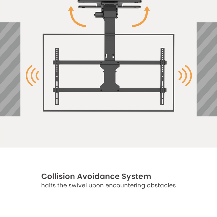 Wolff Mount Elektrische Plafondbeugel voor TV tot 86 inch | 45kg | VESA 800x400