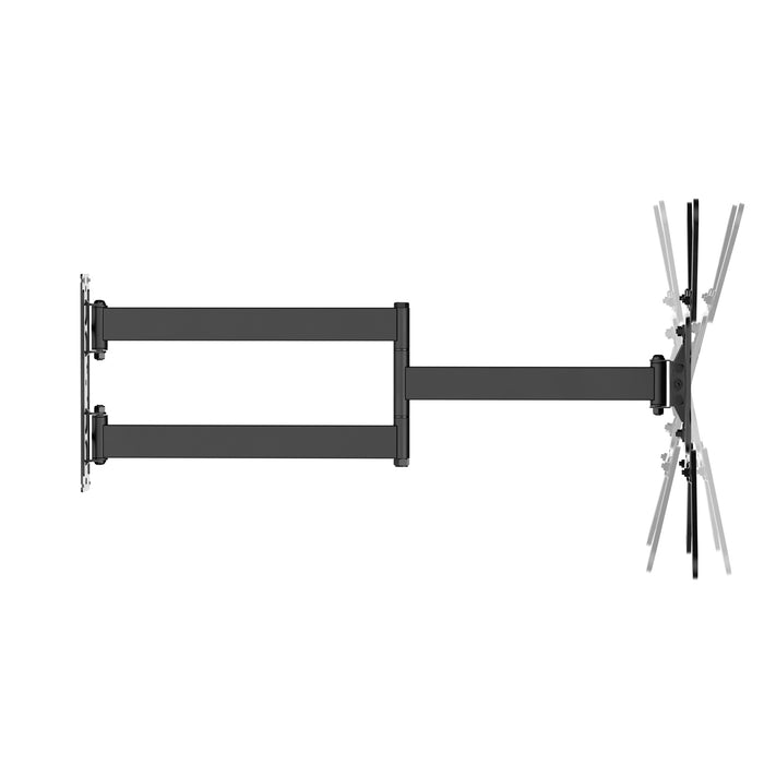Wolf Mount universele Lange Tv-beugel voor schermen tot 65 inch (73 cm uit de muur) met VESA 400x400