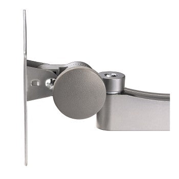 Zilvergrijze muurbeugel met VESA200x100 1 arm