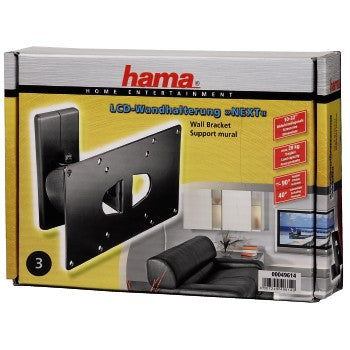 Hama muurbeugel Zilvergrijs VESA 200x100 knik tilt