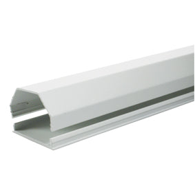kabelgoot tv aluminium wit 5cm breed