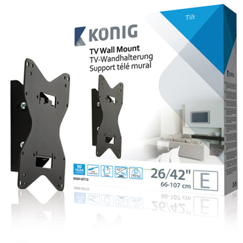 König universele tv muurbeugel voor schermen tot 42 inch