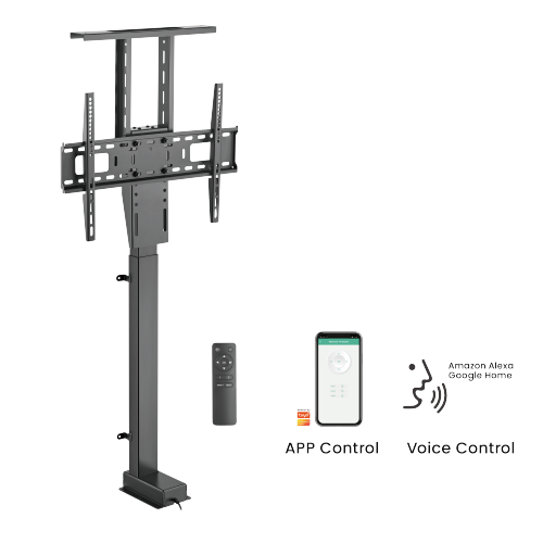 Wolff Mount Electrische TV lift verticaal tot 80 inch TV en 60 kilo met APP en afstandsbediening 106 cm