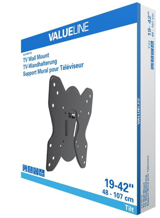 OP=OP Strakke kantelbare muurbeugel met VESA 200x200 schermen tot 42"