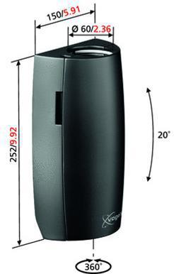 OP=OP Vogels plafondbeugel |maat 30-65 inch |Kleur: Zwart